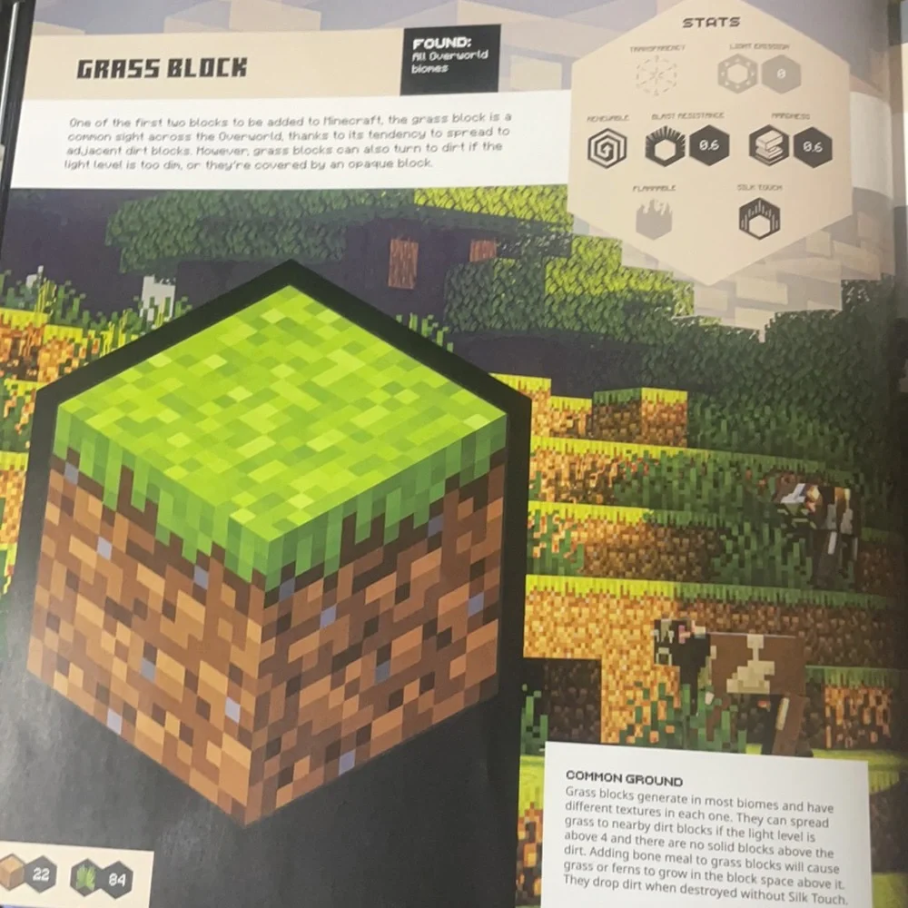 NEW! Minecraft : Blockopedia: Updated Edition Never Used! Only opened for photos